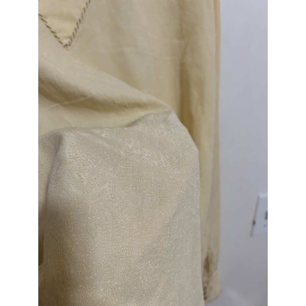 Ryan Michael Mens Silk Cotton Western PearlSnap Shirt Wheat Paisley Jacquard XXL - Picture 6 of 10